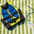 A life vest and a water watcher card.